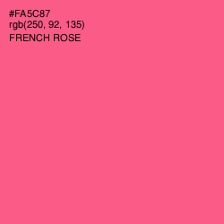 #FA5C87 - French Rose Color Image